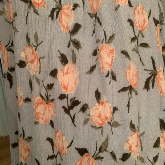 Light Blue Floral Dress - Picture 6 of 6